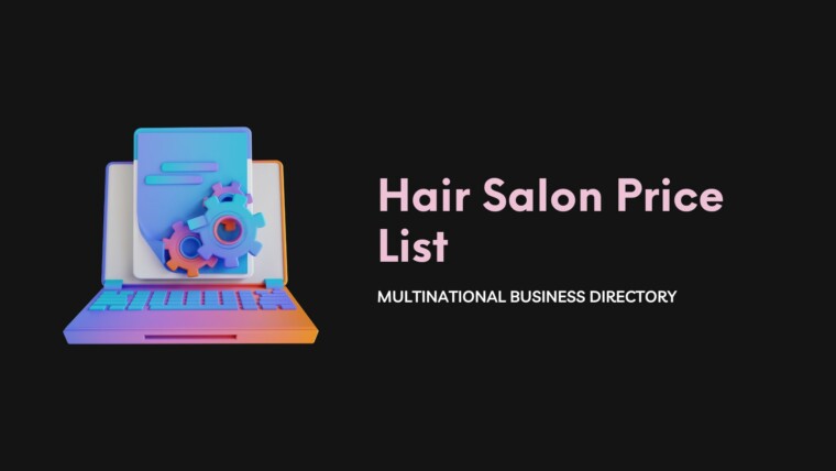 Cover Hair Salon Price List