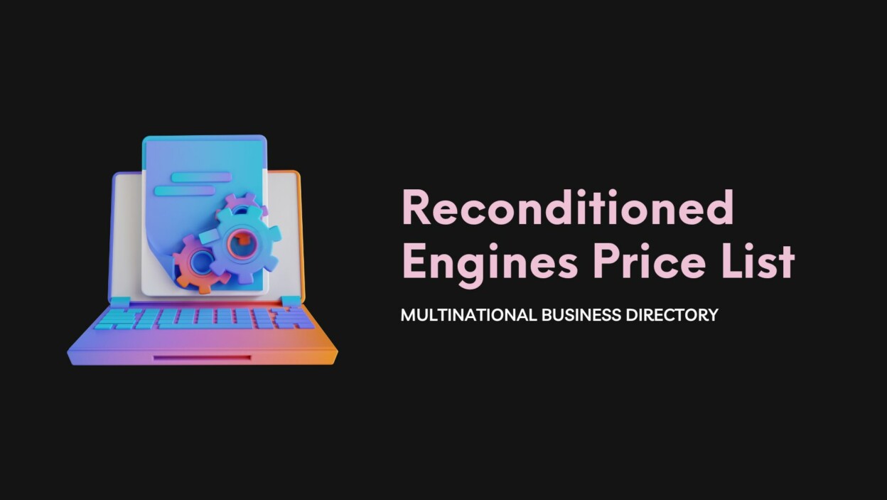 Cover Reconditioned Engines Price List