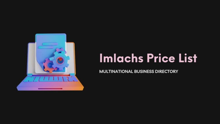 Cover Imlachs Price List
