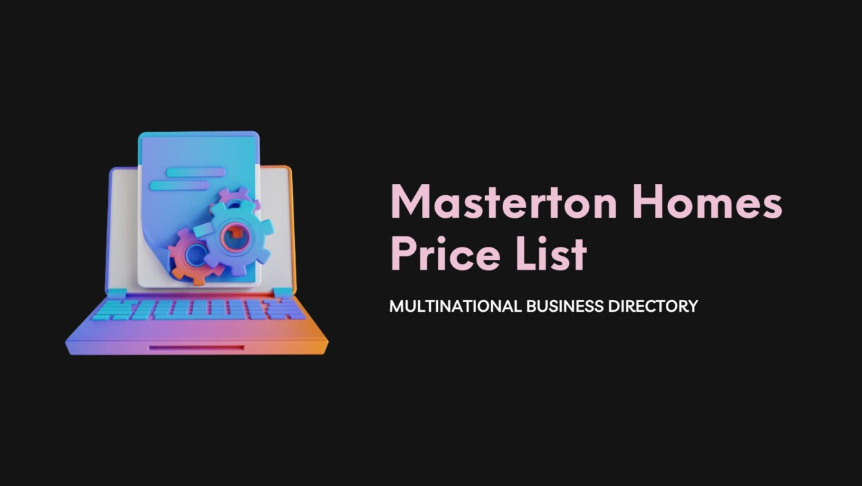 Cover Masterton Homes Price List