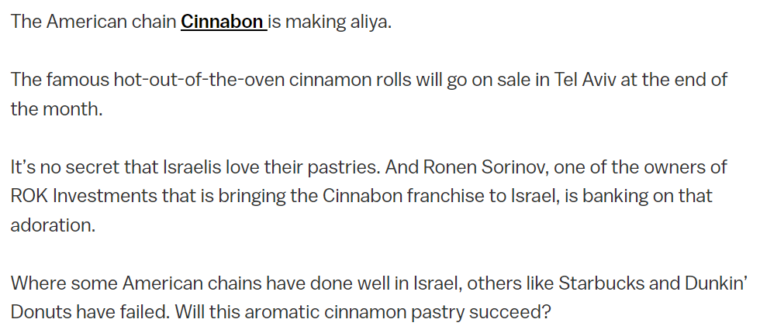 Cinnabons Support For Israel Examining The Details Ulastempat