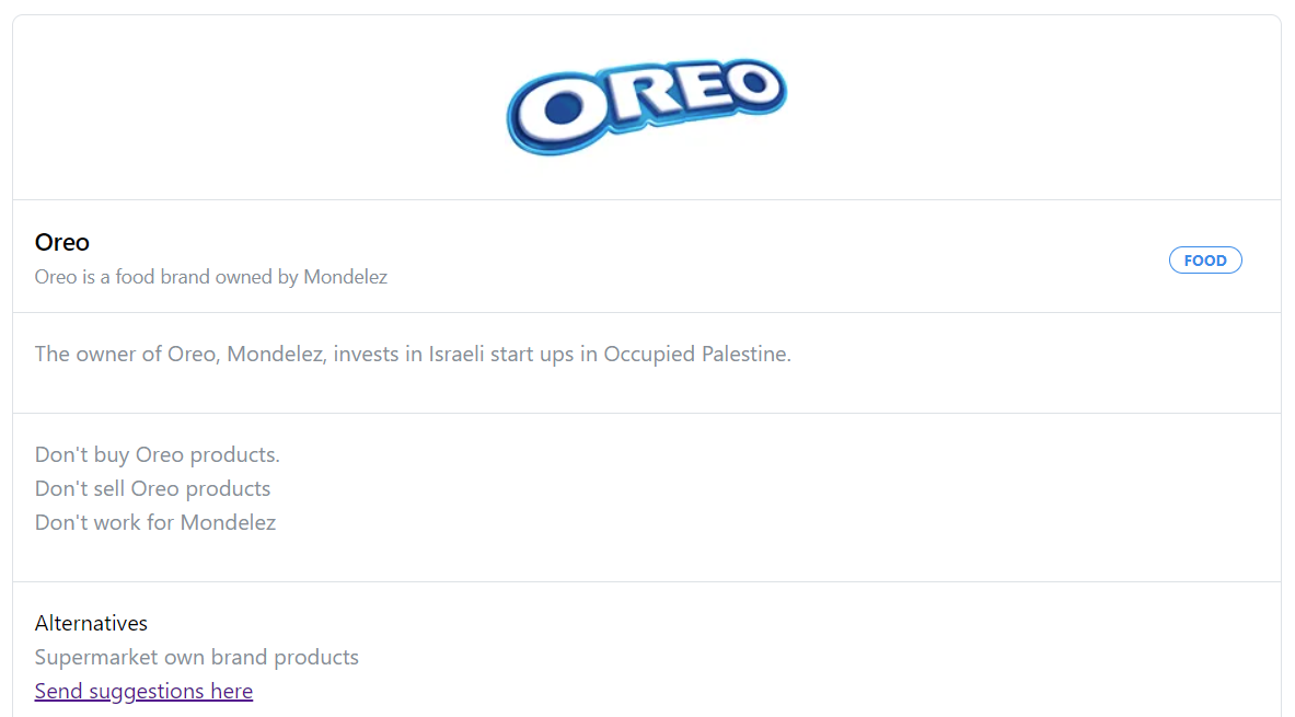 The Oreo (Mondelez) - Israel Connection Unraveled - Ulastempat ...