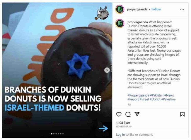 Does Dunkin Support Palestine