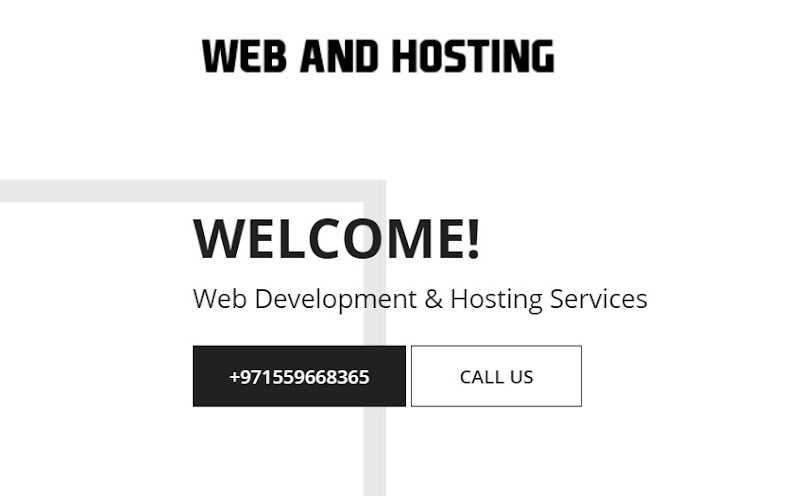 Web and Hosting in Dubai, UAE