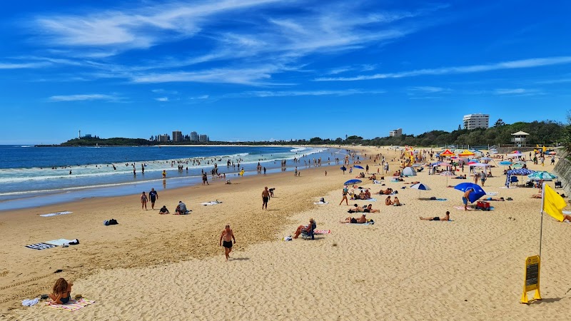 Mooloolaba Beach in Sunshine Coast, Australia