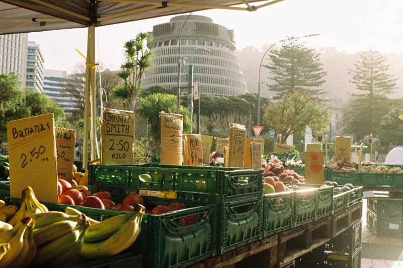 Newtown Fruit and Vegetable Market in Wellington, New Zealand