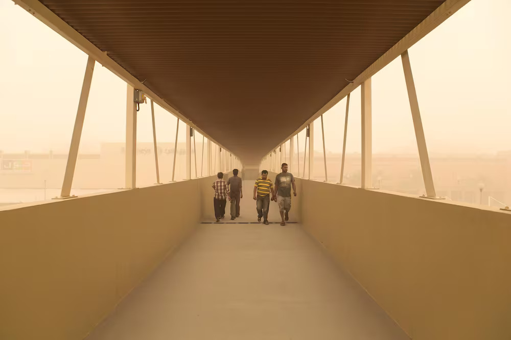 A Sandstorm In Al Hamra Village, Ras Al Khaimah