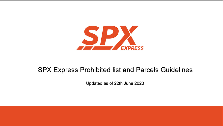 Spx Express Prohibited List And Parcels Guidelines