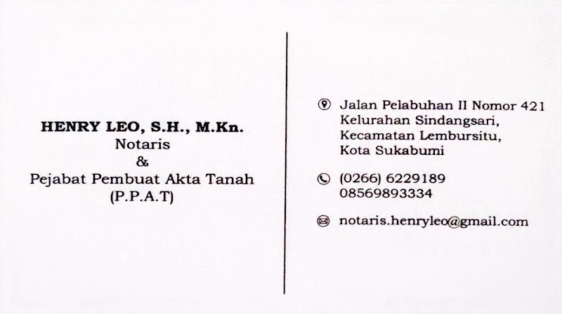 Kantor Notaris & PPAT di Kab. Sukabumi