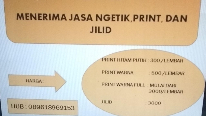 Jasa Pengetikan (1) terbaik di Kota Palembang