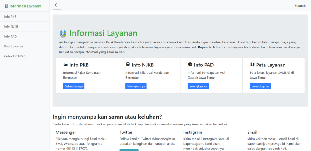 Cara Cek Pembayaran Pajak Kendaraan Dengan Plat Nomor W 