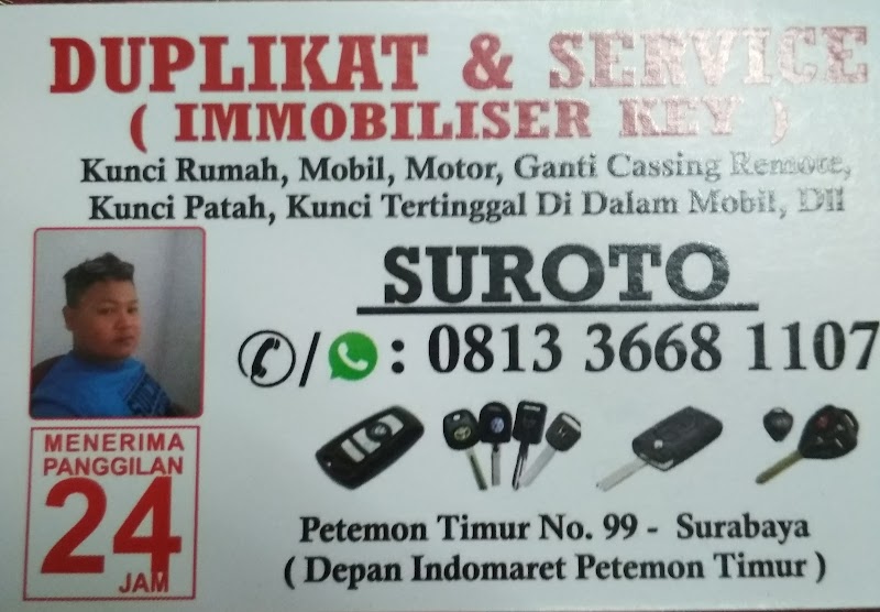 AHLI KUNCI SIDOARJO-IMMOBILIZER-superindo tropodo no 57 in Gununganyar